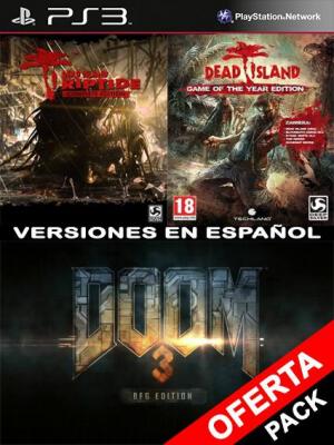 DOOM 3 BFG Edition Mas Riptide Complete Edition Mas Dead Island Game of the Year Edition Bundle PS3