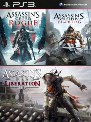 Assassins Creed Liberation HD Mas Assassins Creed Rogue Mas Assassins Creed IV Black Flag Ps3