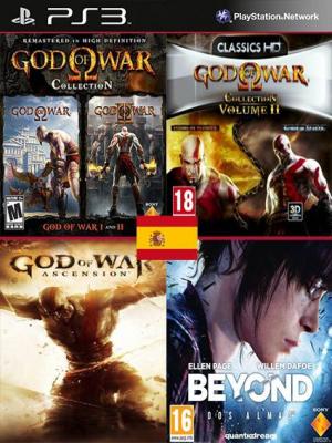 6 JUEGOS EN 1  God of War Coleccion Mas BEYOND Dos almas PS3