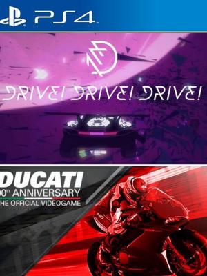2 JUEGOS EN 1 Drive Drive Drive mas DUCATI 90th Anniversary PS4