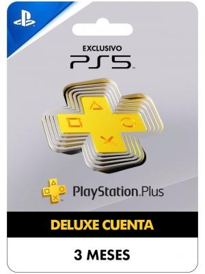 PSN PLUS DELUXE 3 MESES CUENTA PRINCIPAL PS5 
