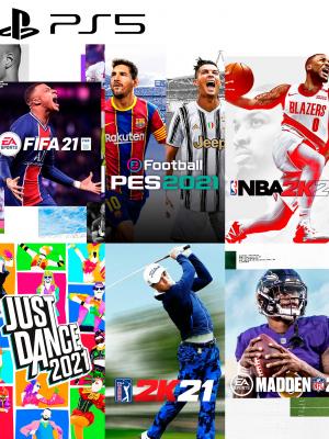 Pack de 6 juegos deportes 2021 ps5